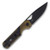 Kizer Mini Militaw Folding Knife 2.82 Inch Plain Black Drop Point Back Open 1