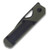 Kizer Mini Militaw Green and Black 2.82 Inch Plain Black Drop Point Front Closed