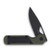Kizer Mini Militaw Green and Black 2.82 Inch Plain Black Drop Point Front Open 2