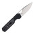 Kizer Mini Militaw Gray Over Black 2.82 Inch Plain Satin Drop Point Back Open 1