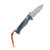 Benchmade Mini Adira Depth Blue 3.21in Part Serr Stonewash Drop Point BM18065S