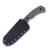 TOOR Zenith Apocolypse Fixed Knife Gray 4 Inch Plain Black Clip Point