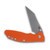 Hinderer XM-24 4.0 Skinny Wharncliffe Working Finish Titanium Orange G-10