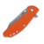 Hinderer XM-24 4.0 Skinny Wharncliffe Working Finish Titanium Orange G-10