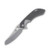 Olamic Wayfarer 247 Folding Knife 180C Satin S90V Mouflon Stonewash Titanium Partial Waveform