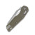 Microtech MSI RAM LOK Lawnman OD Green 3.88in Full Serrated Sheepsfoot Blade
