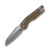Microtech MSI Tri Grip Dark Earth 3.88in Apocalyptic Part Serrated Sheepsfoot