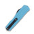 Microtech Cypher II Turquoise OTF Black Double Edge Dagger