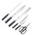 Shun Classic Essential Block 7 Piece Kitchen Knives Set Pakkawood SDM2003B