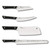 KAI Housewares Pro BBQ 5 Piece Kitchen Knife Set Kit SHTS0630
