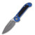 Microtech LUDT Folding Knife Gen III Apocalyptic S/E Blue