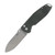 CRKT Squid XM Folding Knife 2.95in Plain Edge Green Burlap Micarta CR2495GR