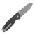 CRKT Squid XM Folding Knife 2.95in Plain Edge Green Burlap Micarta CR2495GR