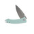 CRKT Tuna Compact Folding Knife 2.73in Plain Edge Aqua Blue G10 CR2522B