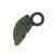 CRKT Provoke Multicam Bright Green Folding Karambit Knife 2.41in Green Hawkbill CR4040BG