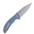 Tenable Knives REI Blue Micarta Handle Stonewashed 14C28N Blade T1061A1