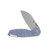 Tenable Knives Model 6 Blue Micarta Handle Stonewashed 14C28N Blade T1022V6