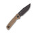Zero Tolerance 0004 Fixed Blade Canvas Micarta 4.2in Dark Bronze Clip Point