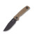 Zero Tolerance 0004 Fixed Blade Canvas Micarta 4.2in Dark Bronze Clip Point