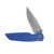 Pro Tech TR-3 Integrity Solid Blue Manual Knife 3.5in Stonewash Drop Point Blade INT101-BLUE
