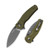 Kizer Mini Grouper Green G-10 Handle D2 Blade V3669A3