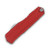Microtech Cypher II D/E Stonewash Full Serrated Red Aluminum