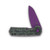 Kizer Lieb "Always Angry" Damascus G-10 Handle Purple Nitro V Blade V2541E14H