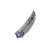 Reate Velocity Elmax Hand Satin Blade Titanium Bead Blast Handle w/ Holes Zircuti Clip REVELOCITY6