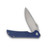 RUIKE P123 Folding Knife Blue Micarta 3.6in Satin Drop Point Blade
