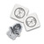 McNee's MAC2 3.5 Framelock Smooth Bright Atomic Titanium 3.5" Stonewash Drop Pt Stickers