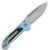 Microtech LUDT Gen III Automatic Knife P/S Stonewash/Turquoise
