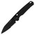 Kershaw Bel Air Folding Knife 3.1in Part Serr Black PVD Reverse Tanto KS6105BLKST
