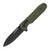Sog Pentagon XR OD Green G-10 3.66” Black TiNi Spear Point