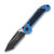 Microtech LUDT GEN III OTS Black Aluminum 3.5" Apocalyptic Tanto Serrated