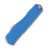 Microtech Cypher II OTF Double Edge Auto Knife Blue 3.5in SW Serrated Blade