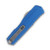 Microtech Cypher II OTF Double Edge Auto Knife Blue 3.5in SW Serrated Blade