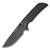 Pro Tech Mordax Gridlock Button Lock Flipper Textured Black Handle DLC Black Magnacut Blade Plain Edge