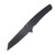 Pro Tech Malibu Button Lock Flipper Black Handle With All Black Hardware DLC Black Magnacut Reverse Tanto Blade PT5403