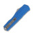 Microtech Cypher II OTF Automatic Knife Half Serrated Stonewash Dagger/Blue
