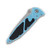 Microtech Socom Elite Folding Knife Turquoise 4in Stonewash Tanto Blade