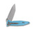 Microtech Socom Elite Folding Knife Turquoise 4in Stonewash Tanto Blade