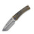 Medford Marauder H S45VN Tumbled Tanto Blade Bronze "Filigree Laser" Handle Flamed HW Brsh/Bronze Clip