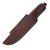 Down Under Knives Outback Bowie Ebony - Leather 11in Plain Satin Clip Point