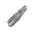 Szco 3.9" Rainbow Tech Clip Assisted Open Linerlock 300608