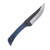 Szco 6.75" Forged Skinner Sapphire Hunter Blue Wood Leather Sheath HS4450