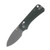 CIVIVI Baby Banter 2 Green 2.34 Inch Plain Gray Stonewash Drop Point C23074-3