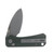 CIVIVI Baby Banter 2 Green 2.34 Inch Plain Gray Stonewash Drop Point C23074-3