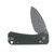 CIVIVI Baby Banter 2 Green 2.34 Inch Plain Gray Stonewash Drop Point C23074-3