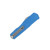 Microtech Cypher II OTF Auto Knife Blue Al 3.5in SW Partial Serrated Blade AUMT124111BL