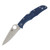 Spyderco Endura 4 Cobalt Blue 3.8 Inch Plain Satin Clip Point SPC10PCBL